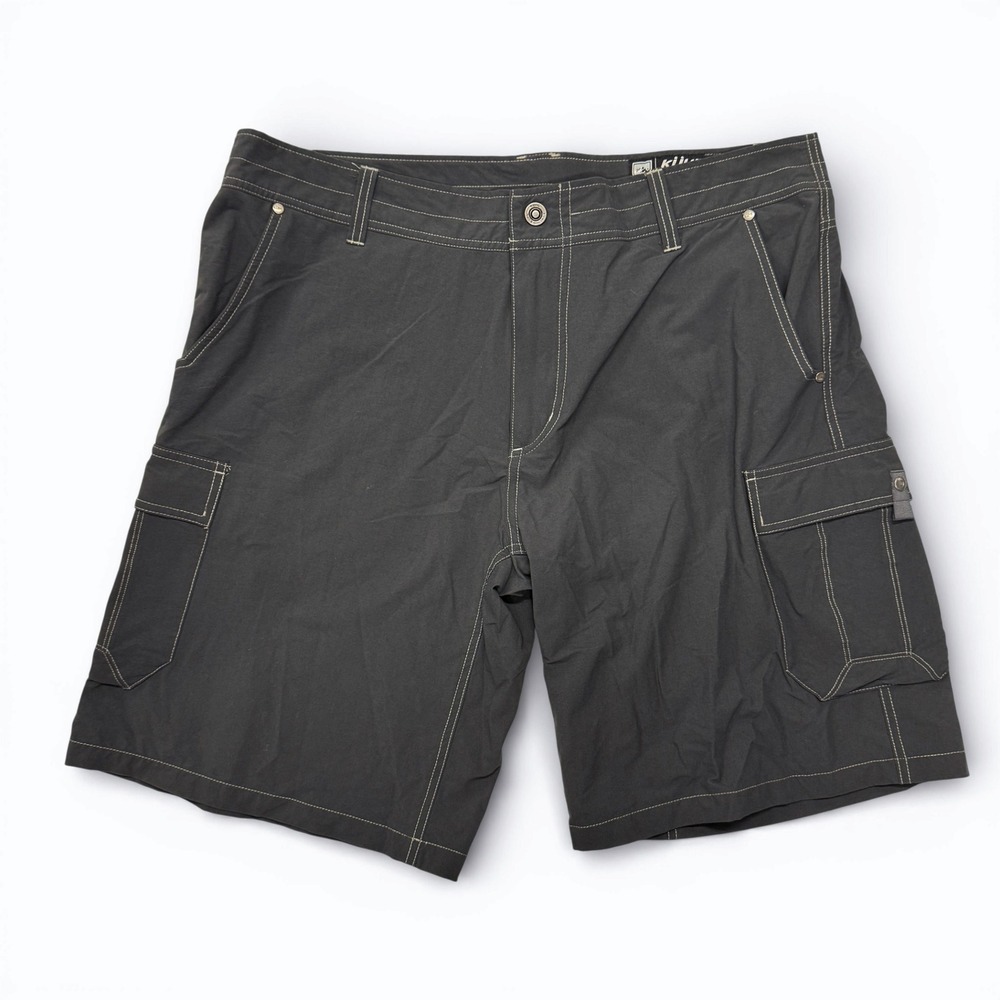Kuhl Raptr Cargo Shorts Dark Gray Mens‎ 38 Nylon Outdoor Adventure